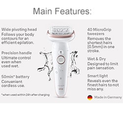 Braun Silk-epil 9 SES9-030 Main Features