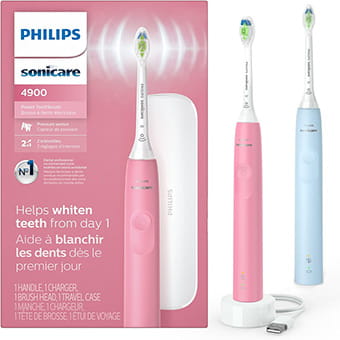 Philips Sonicare HX3683 Power Toothbrush Pink or Blue