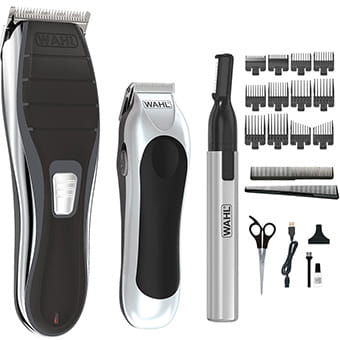 Wahl 3340 Lithium Ion Cordless Pro Home Barber Kit