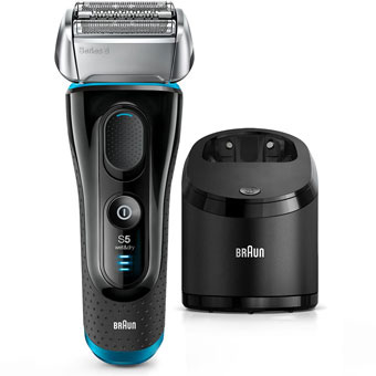 Braun 5190cc Flex MotionTec Rechargeable Self-Cleaning Wet